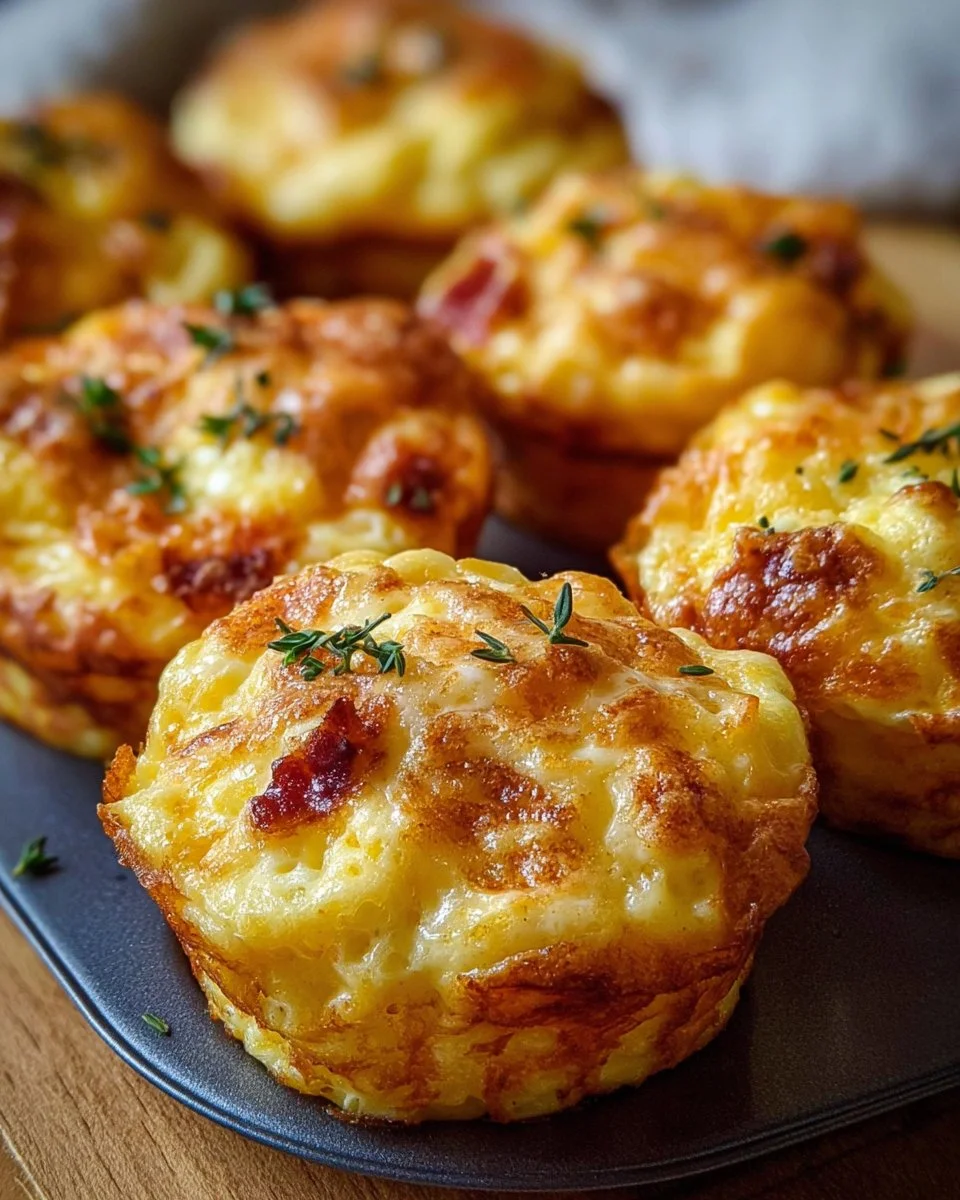 Cheesy muffin tin cottage cheese egg bites fresh out of the oven