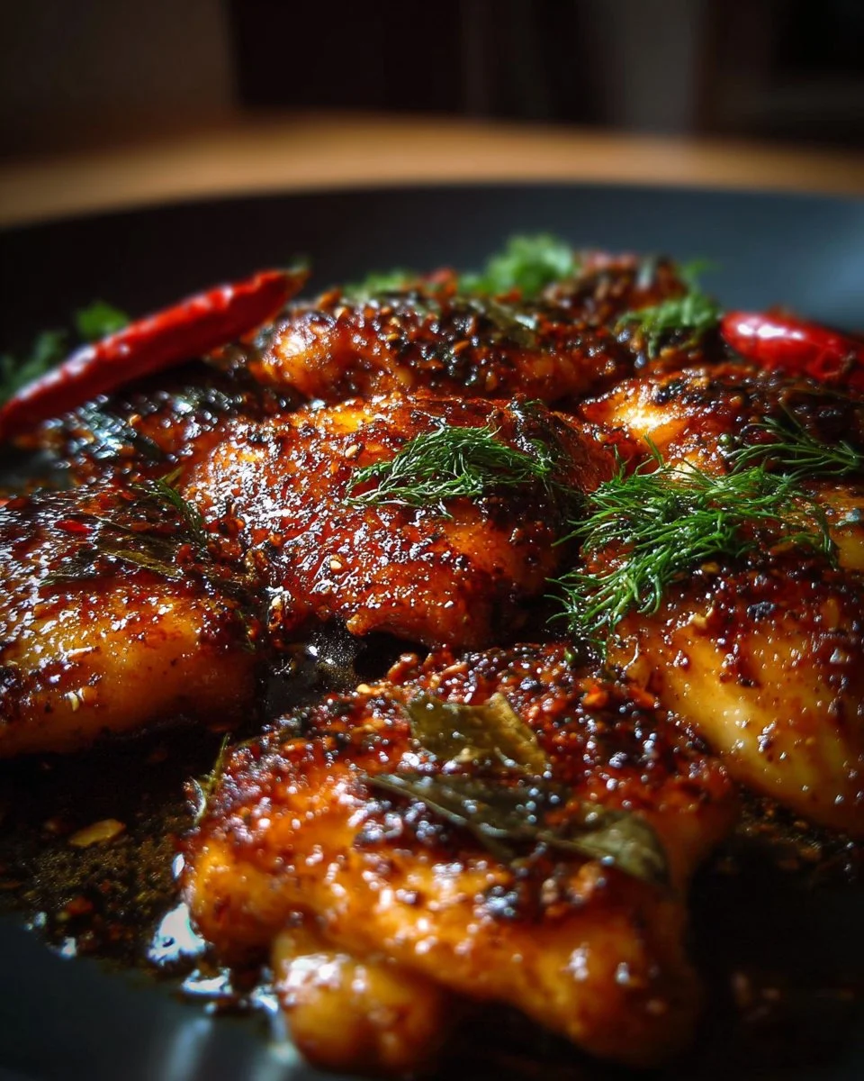Delicious melt-in-your-mouth chicken served on a plate