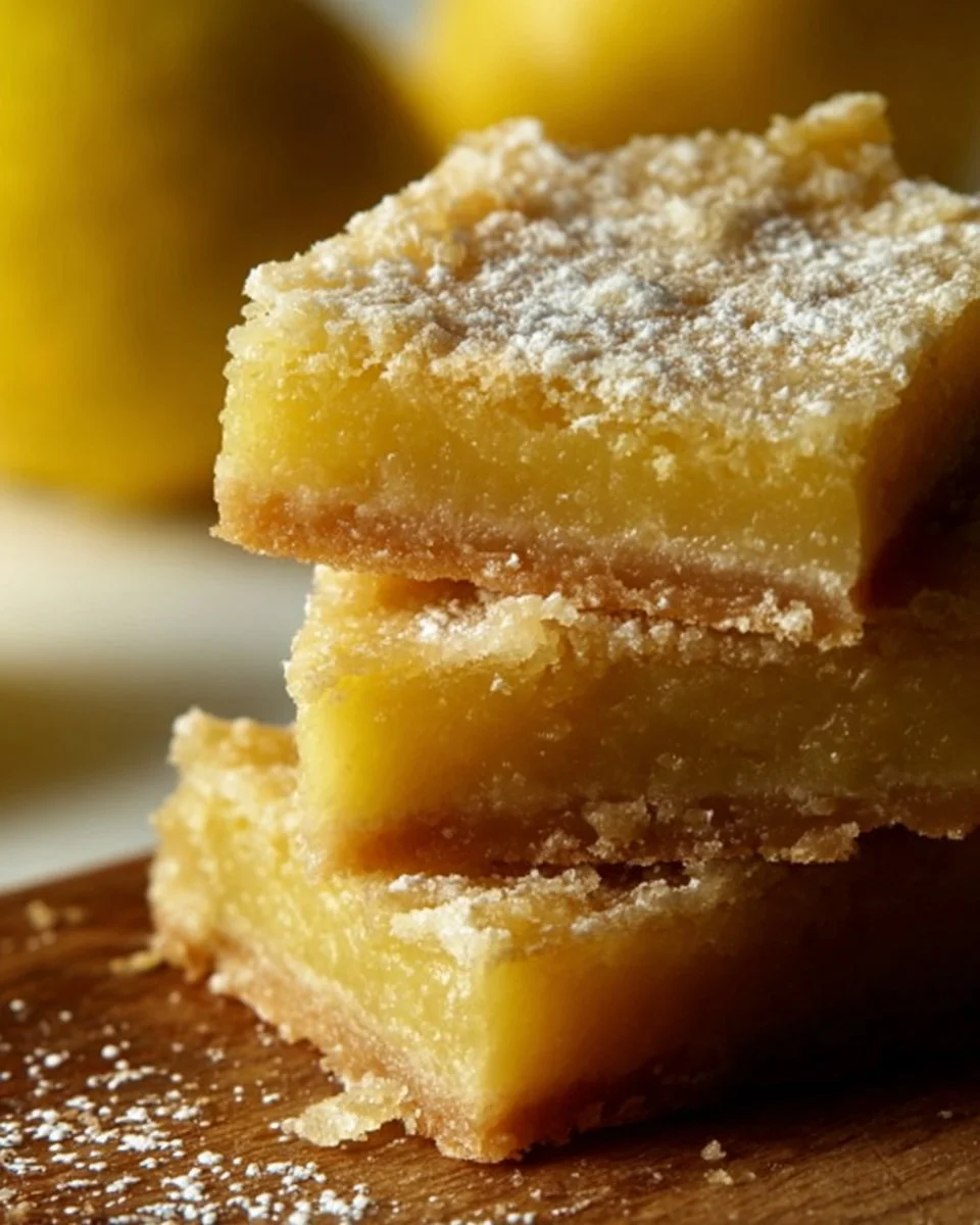 Delicious homemade lemon bars from Grandma's secret recipe