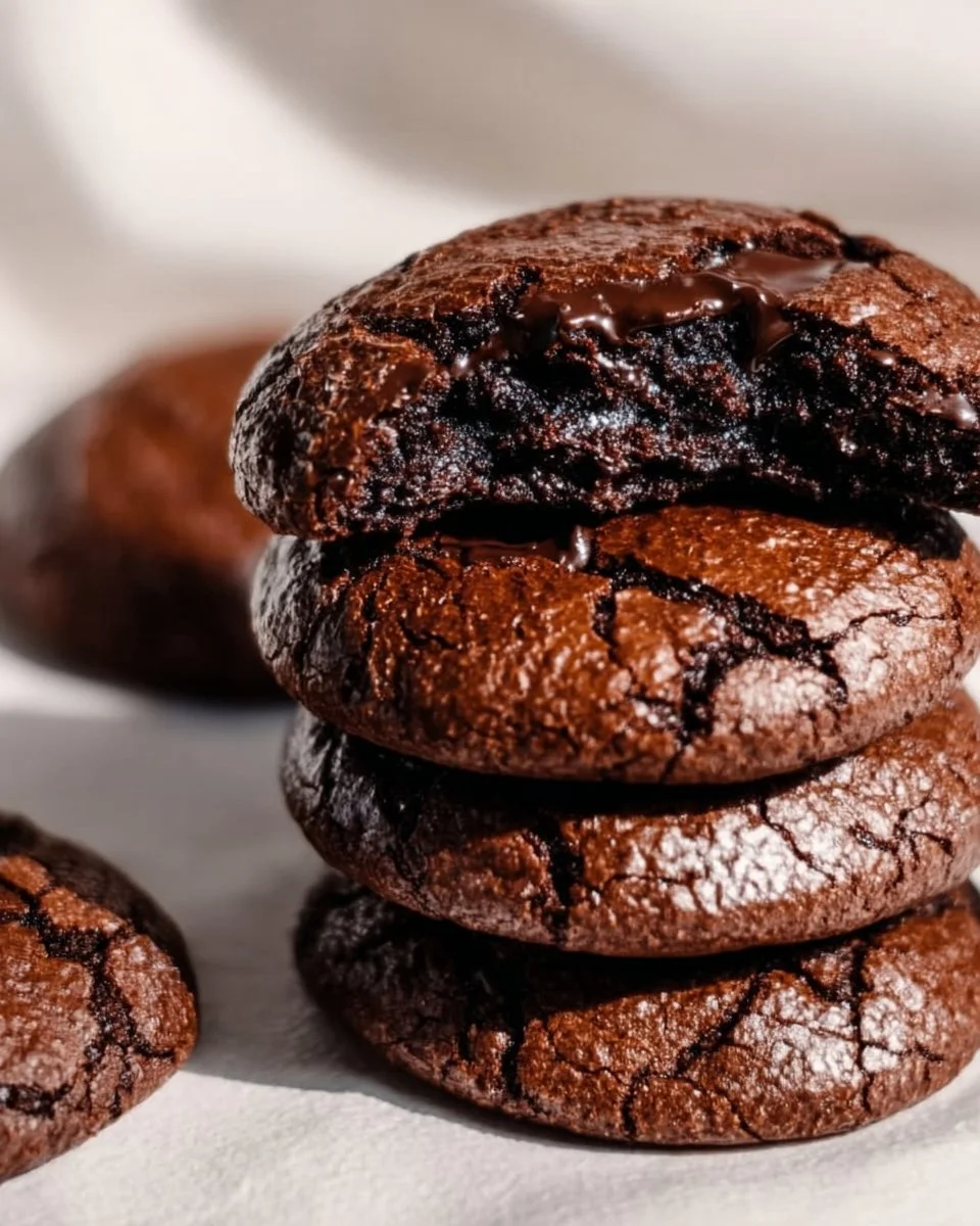 Gourmet brownie cookies with rich chocolate and chewy texture