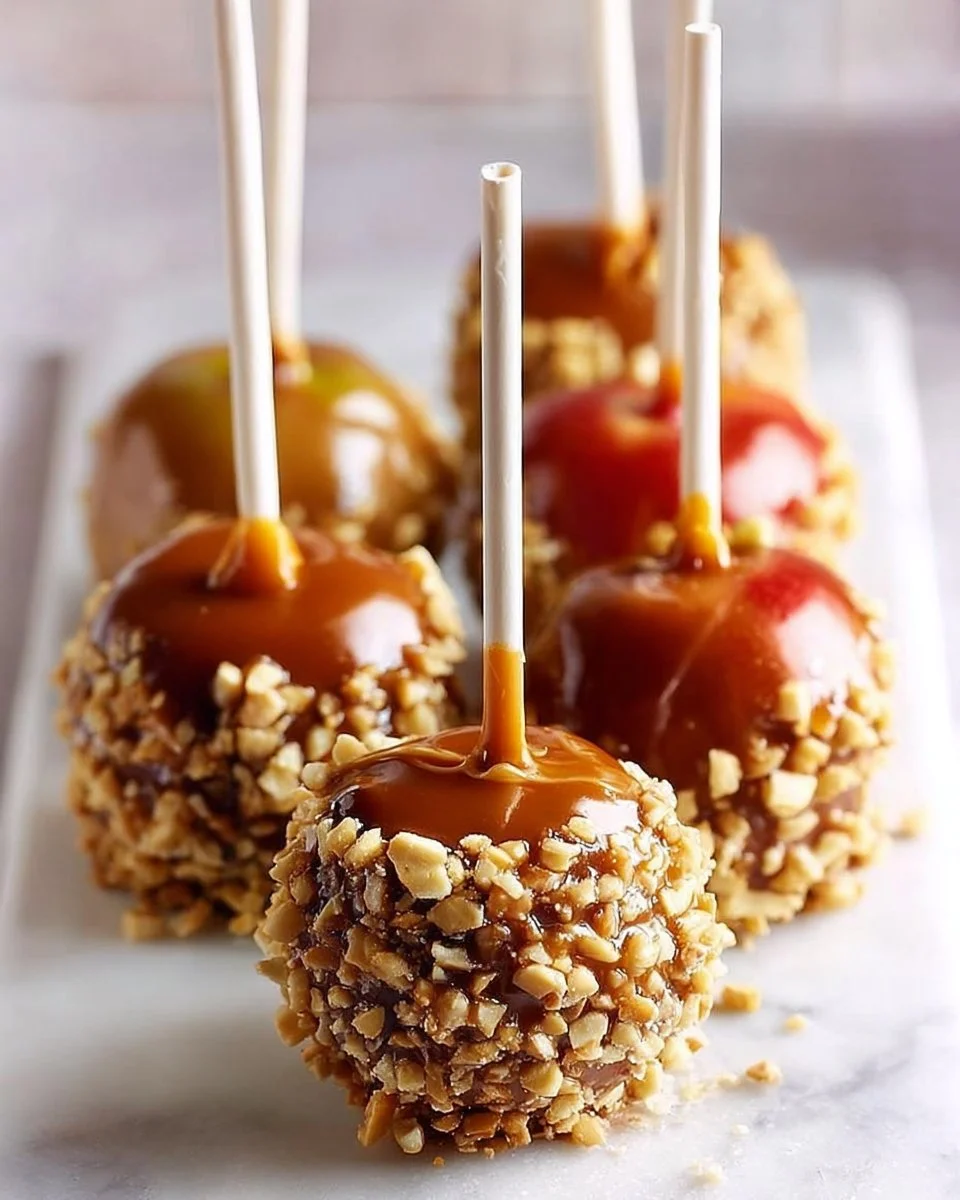 Irresistible caramel apple cake pops with caramel drizzle and apple flavor