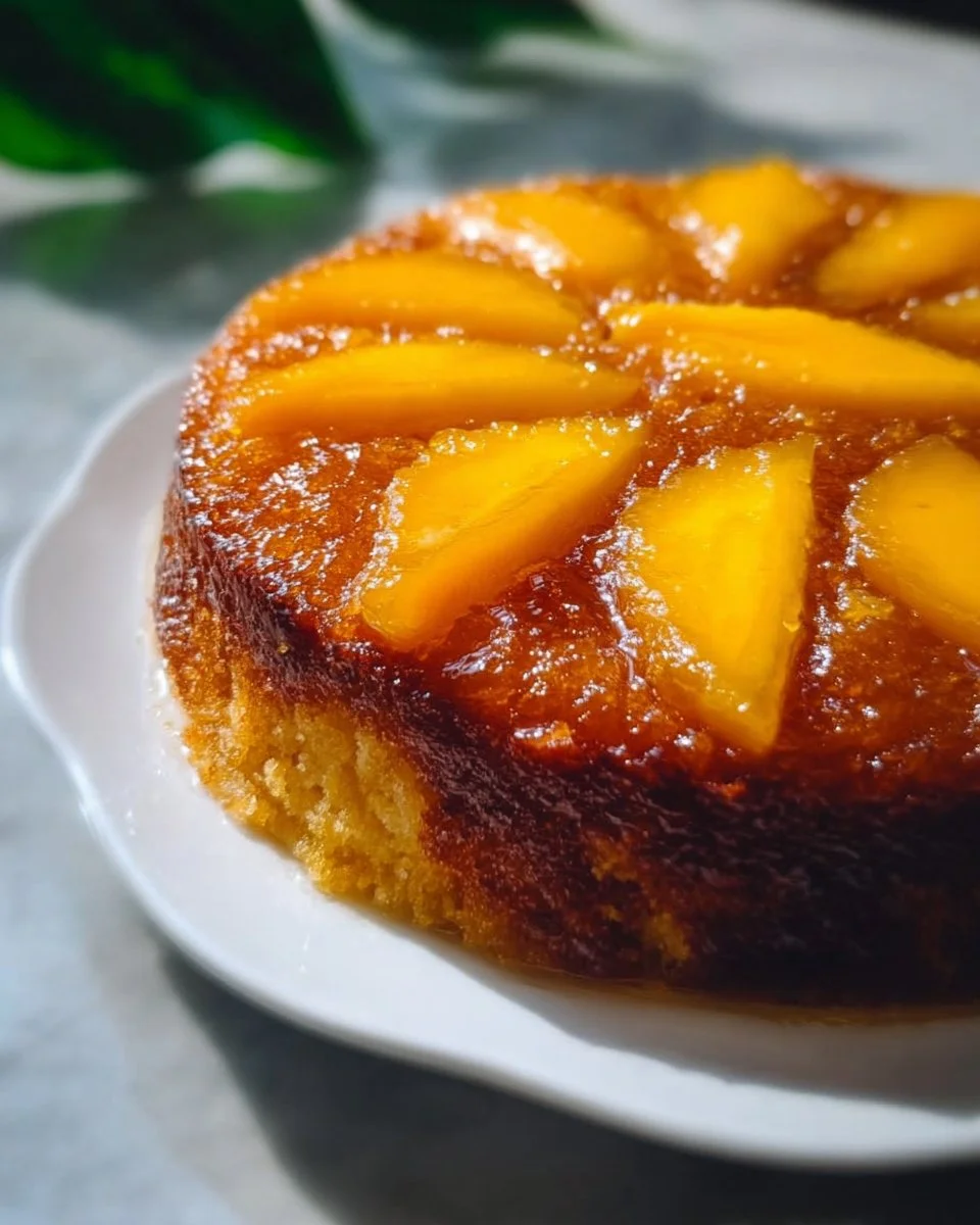 Mango Upside-Down Cake
