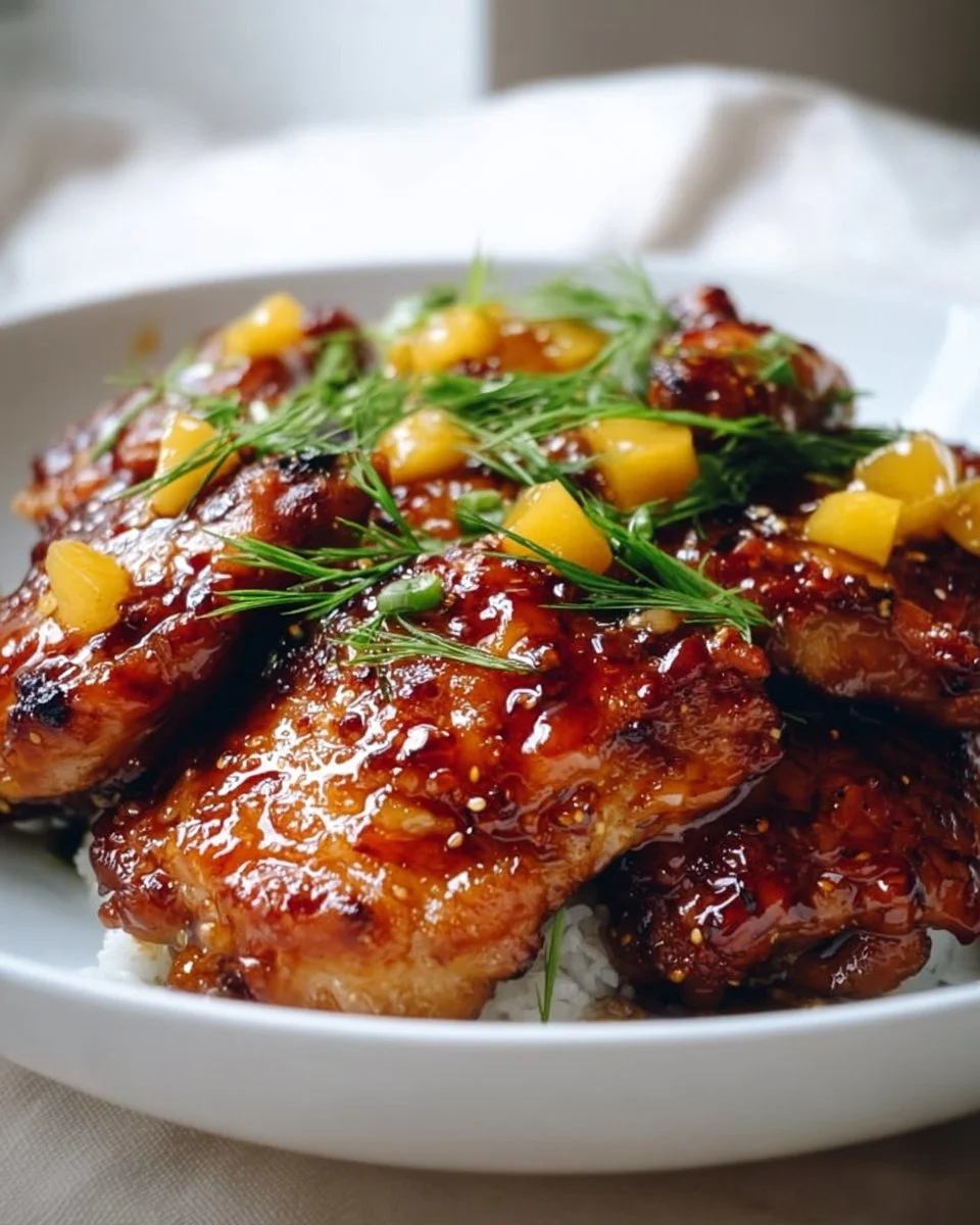 Asian Mango Glazed Chicken