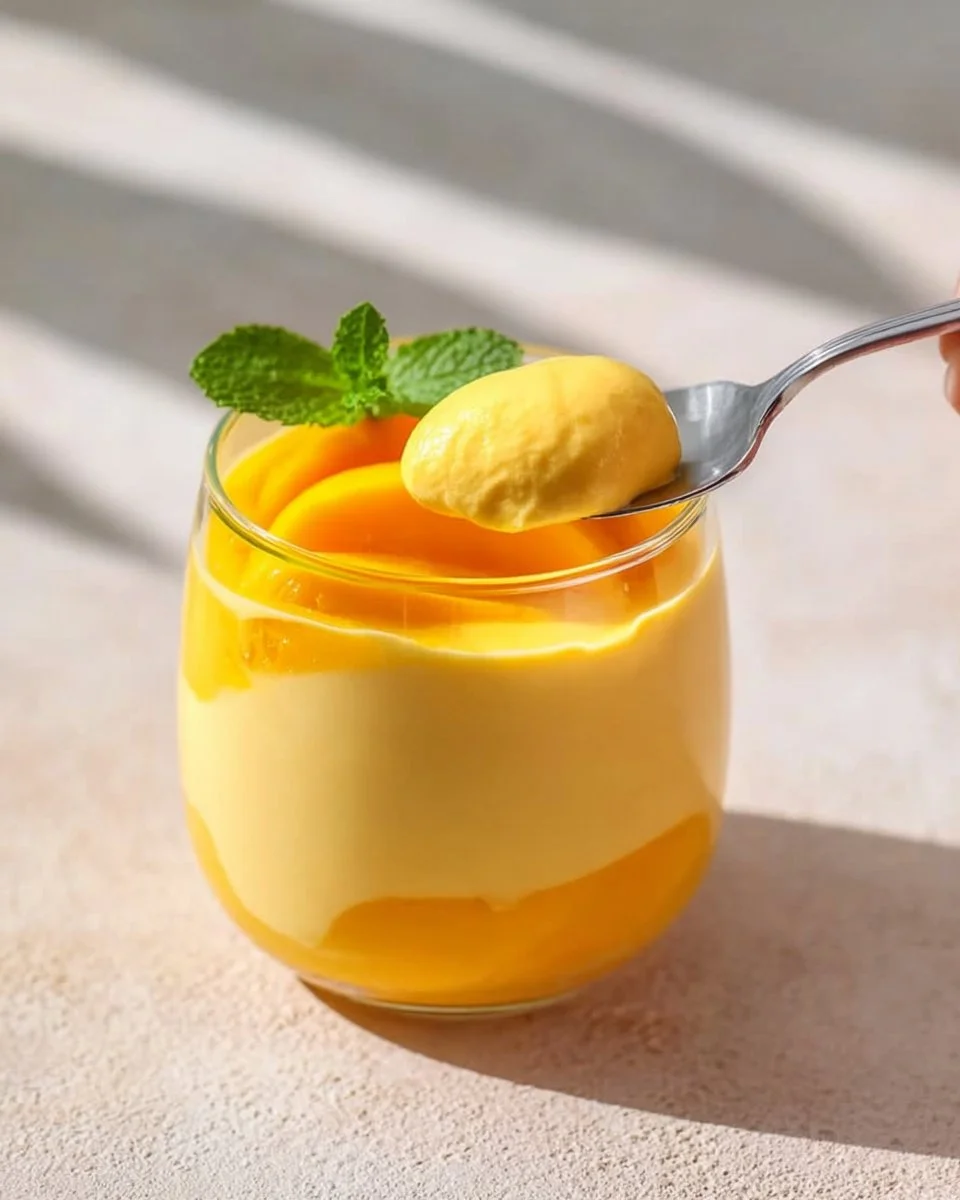 3 Ingredient Mango Mousse